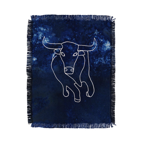 Camilla Foss Astro Taurus Throw Blanket