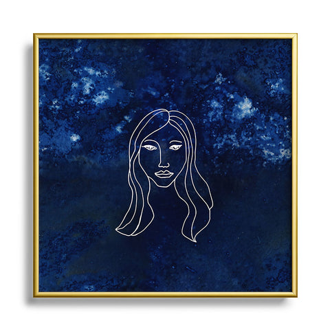Camilla Foss Astro Virgo Metal Square Framed Art Print