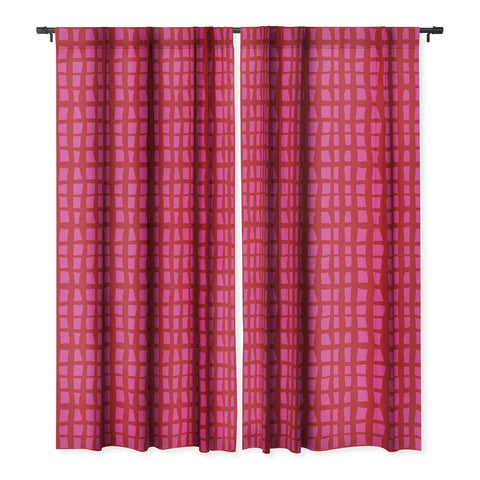 Camilla Foss Bold and Checkered Blackout Window Curtain