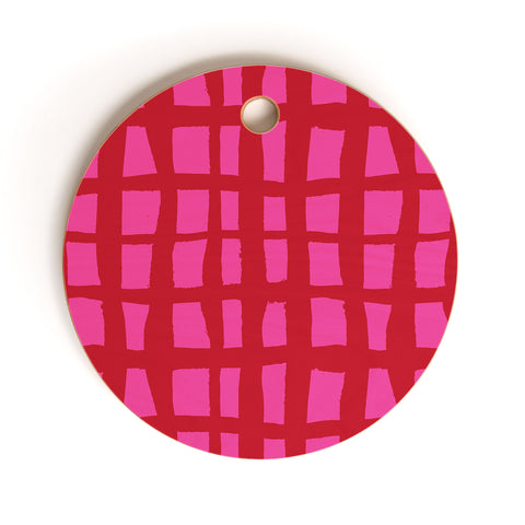 Camilla Foss Bold and Checkered Cutting Board Round
