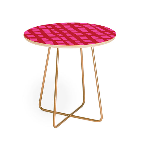 Camilla Foss Bold and Checkered Round Side Table