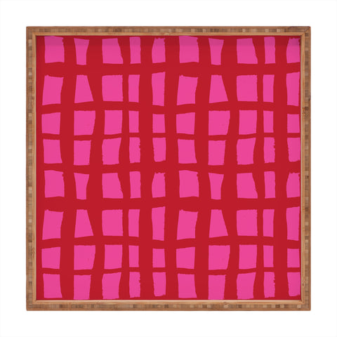 Camilla Foss Bold and Checkered Square Tray