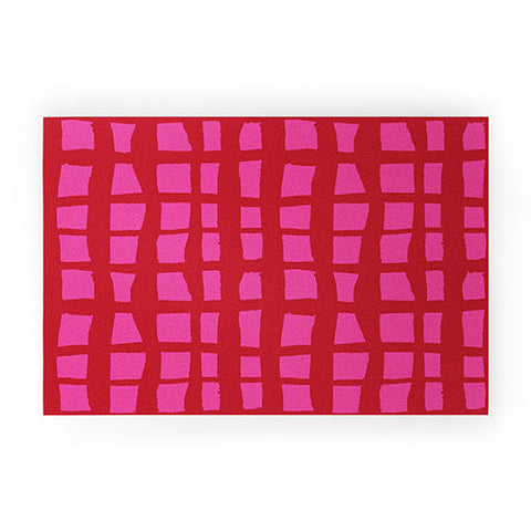 Camilla Foss Bold and Checkered Welcome Mat