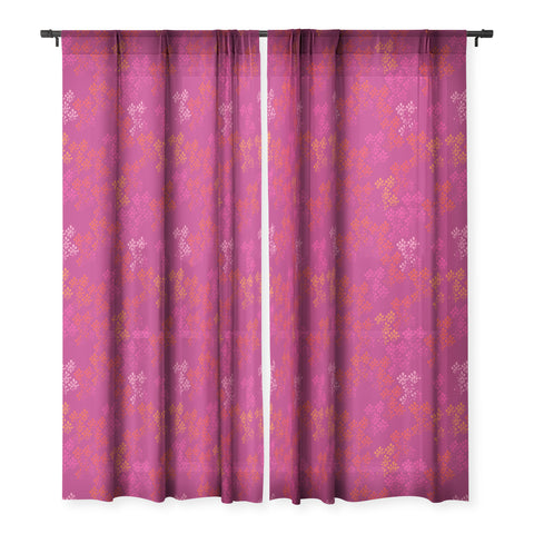 Camilla Foss Bright Happiness I Sheer Window Curtain