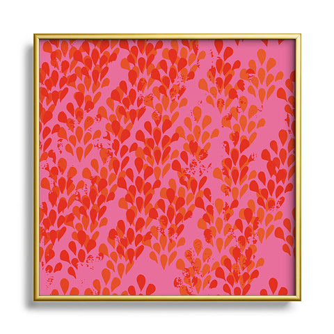 Camilla Foss Bright Happiness II Metal Square Framed Art Print