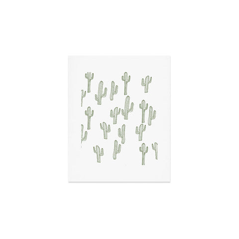 Camilla Foss Cactus only Art Print