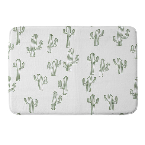 Camilla Foss Cactus only Memory Foam Bath Mat