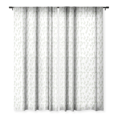 Camilla Foss Cactus only Sheer Window Curtain
