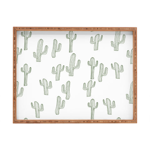 Camilla Foss Cactus only Rectangular Tray