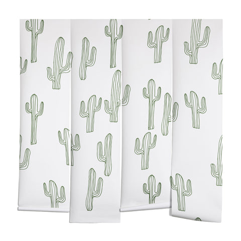 Camilla Foss Cactus only Wall Mural