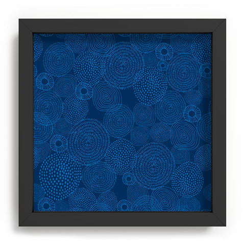 Camilla Foss Circles In Blue I Recessed Framing Square