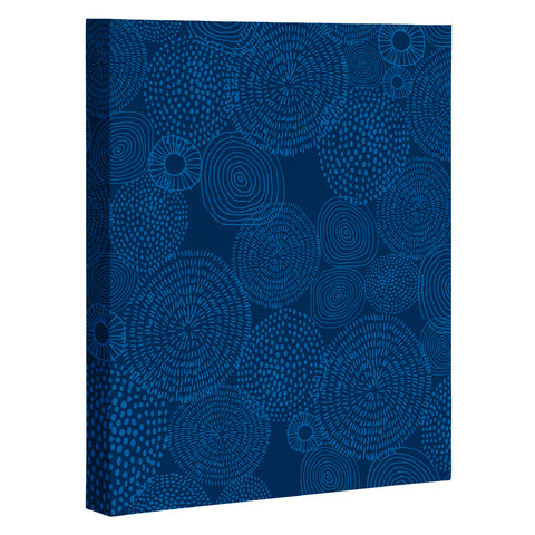 Camilla Foss Circles In Blue I Art Canvas