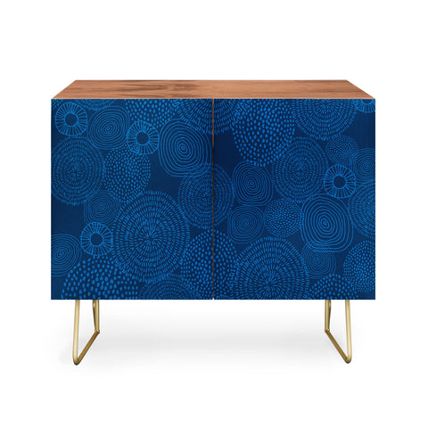 Camilla Foss Circles In Blue I Credenza