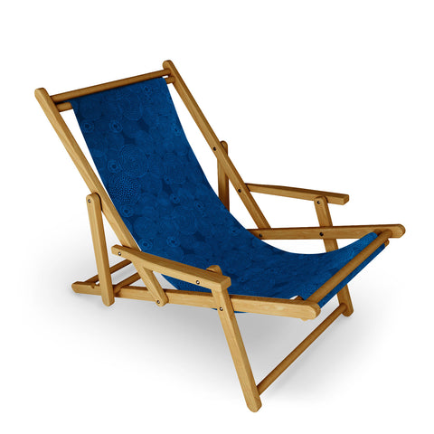 Camilla Foss Circles In Blue I Sling Chair
