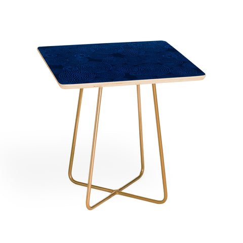 Camilla Foss Circles In Blue I Side Table