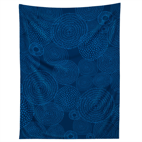 Camilla Foss Circles In Blue I Tapestry
