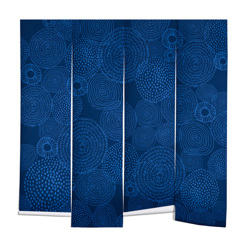 Camilla Foss Circles In Blue I Wall Mural