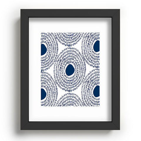 Camilla Foss Circles In Blue II Recessed Framing Rectangle