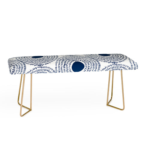 Camilla Foss Circles In Blue II Bench
