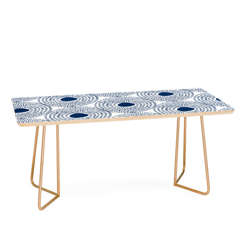 Camilla Foss Circles In Blue II Coffee Table