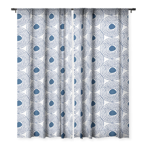Camilla Foss Circles In Blue II Sheer Non Repeat