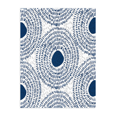 Camilla Foss Circles In Blue II Puzzle