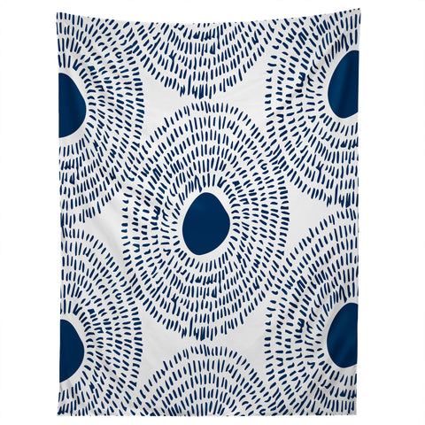 Camilla Foss Circles In Blue II Tapestry
