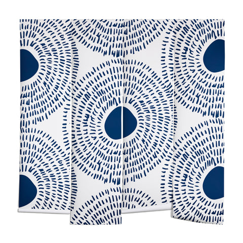 Camilla Foss Circles In Blue II Wall Mural