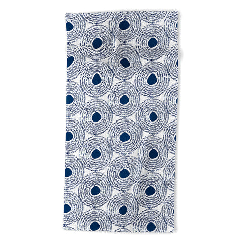 Camilla Foss Circles In Blue II Beach Towel