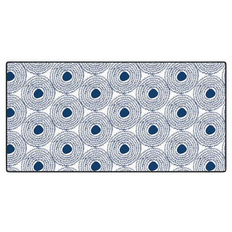 Camilla Foss Circles In Blue II Desk Mat