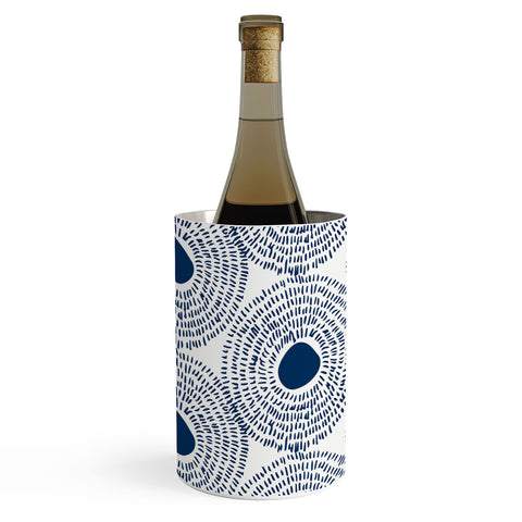 Camilla Foss Circles In Blue II Wine Chiller
