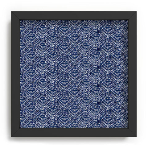Camilla Foss Circles in Blue III Recessed Framing Square