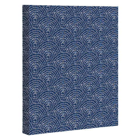 Camilla Foss Circles in Blue III Art Canvas