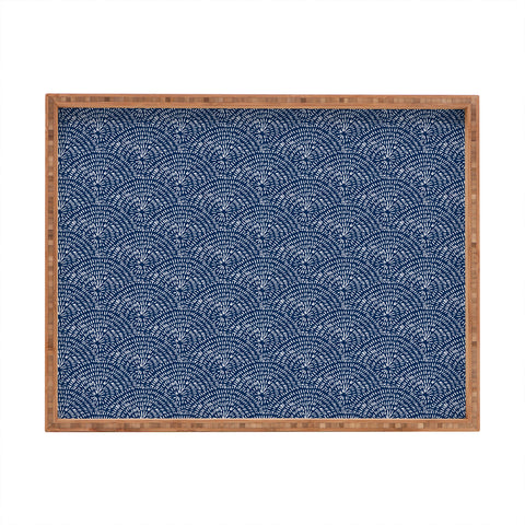 Camilla Foss Circles in Blue III Rectangular Tray
