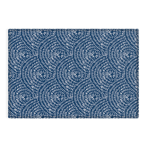 Camilla Foss Circles in Blue III Outdoor Rug