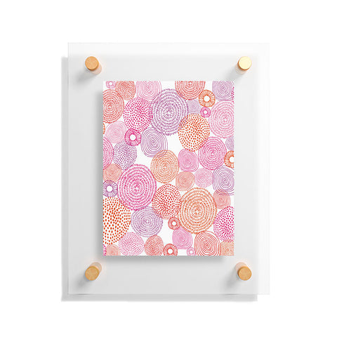 Camilla Foss Circles In Colours I Floating Acrylic Print