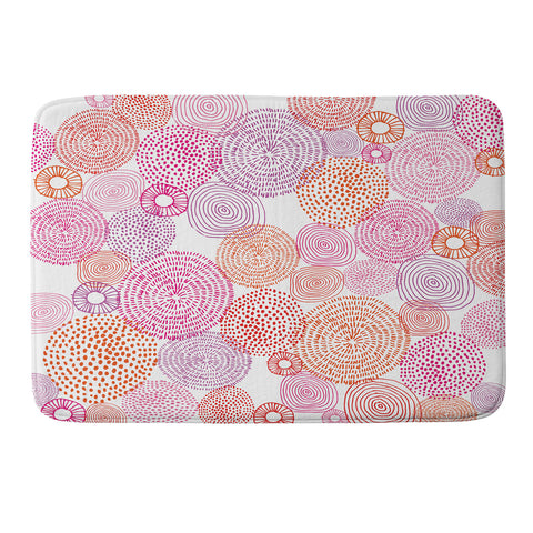 Camilla Foss Circles In Colours I Memory Foam Bath Mat