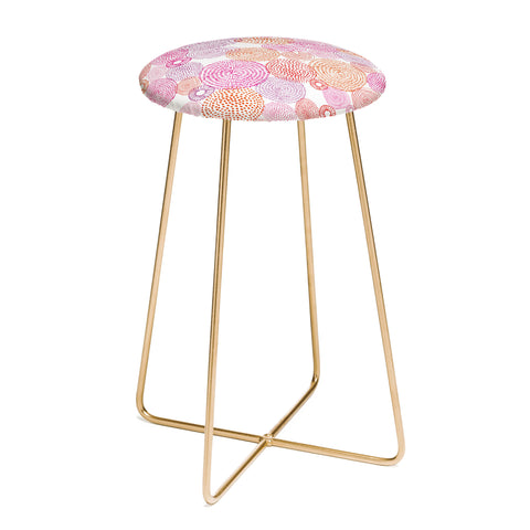 Camilla Foss Circles In Colours I Counter Stool