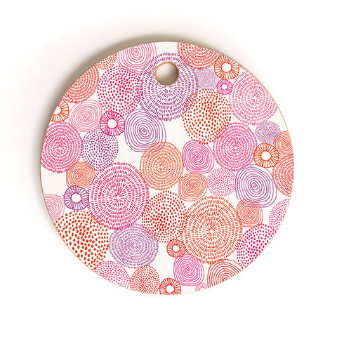 Camilla Foss Circles In Colours I Cutting Board Round