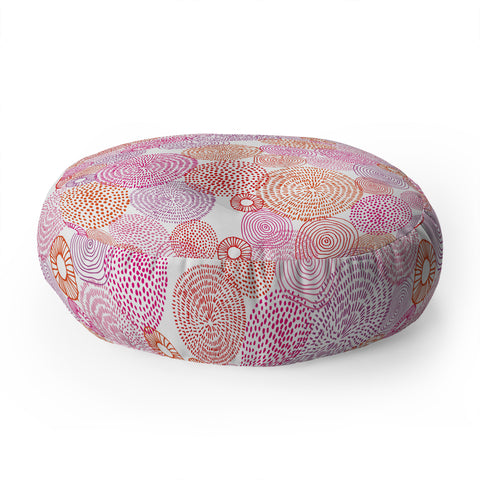 Camilla Foss Circles In Colours I Floor Pillow Round