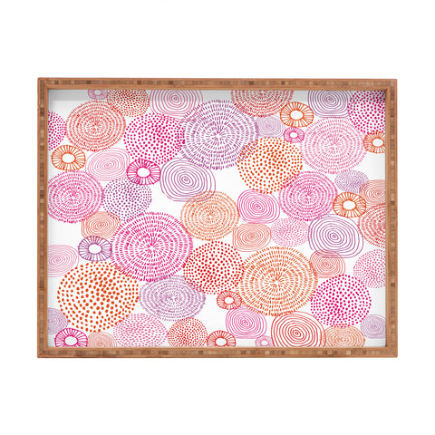 Camilla Foss Circles In Colours I Rectangular Tray
