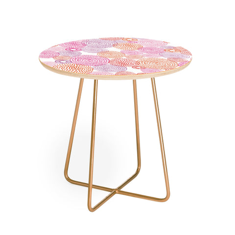 Camilla Foss Circles In Colours I Round Side Table