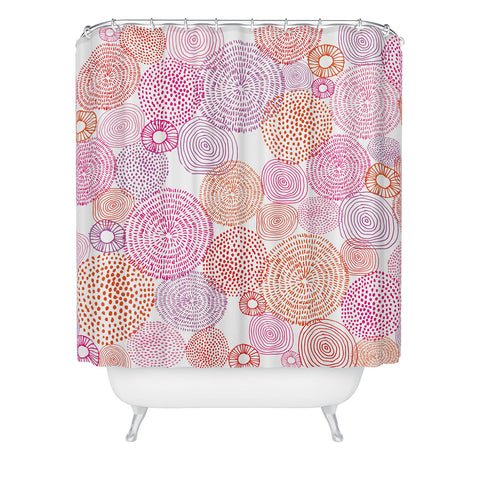 Camilla Foss Circles In Colours I Shower Curtain