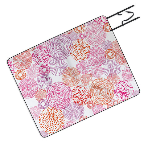 Camilla Foss Circles In Colours I Outdoor Blanket