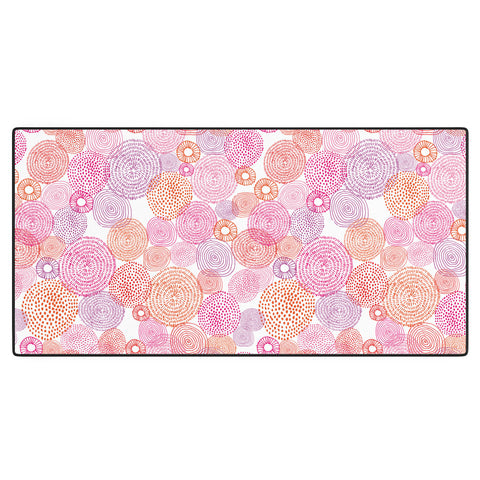 Camilla Foss Circles In Colours I Desk Mat