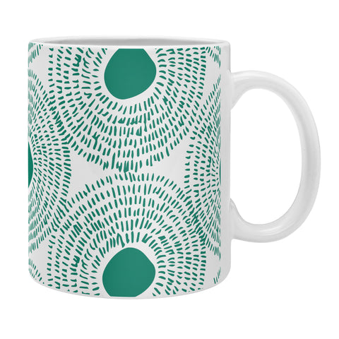 Camilla Foss Circles in Green II Coffee Mug