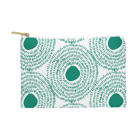 Camilla Foss Circles in Green II Pouch