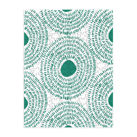 Camilla Foss Circles in Green II Puzzle