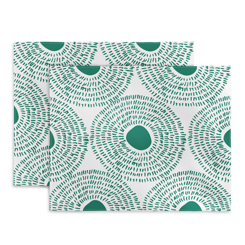 Camilla Foss Circles in Green II Placemat