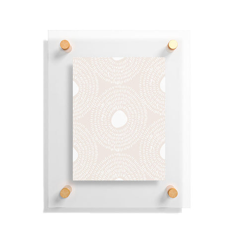 Camilla Foss Circles in Light Pink II Floating Acrylic Print